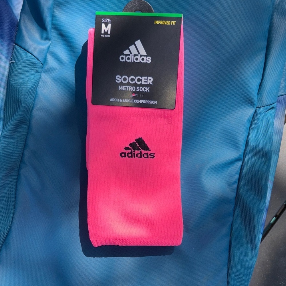 Adidas Bright Pink Soccer Socks